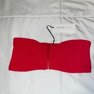 Bond-eye Australia Strapless red bikini top!